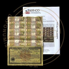 1924 1 BILLION German Marks Bond With Pass-Co COA picture