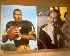 Bart Starr Football postcard, Green Bay WI, signed with personal note to friend picture