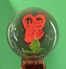 Vtg. Marked Aerolux Neon I Love You Heart & Flowers Light Bulb & Lamp picture