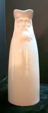 Vintage Large Glazed Figural Man  Pottery Pitcher  Jug Syrup Oil No Cork picture