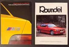 MINT Pair of Original 1994 BMW M3 (E36) Introductory Sales Brochures picture