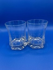 The Dalmore Scotch Whiskey Glasses Set of 2-6 Sided 8oz. Weighted Bottom picture
