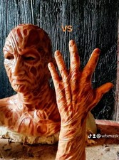 VS Freddy Krueger silicone mask And Silicone LEFT HAND  SET picture