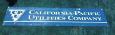 Vintage California-Pacific Utilities Company. Large Metal Sign. 16x72 picture