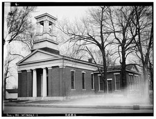 Photo:Winchester Illinois Presbyterian Church 1865 HABS Brick Bell Tower picture