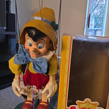 Vintage Pinocchio Puppet Telco Disney Animated Singing Display Figure picture
