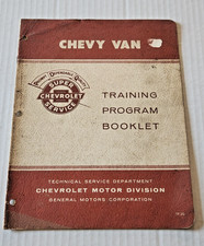 1963 Chevy Van Training Program Booklet Chevrolet Motor Division General Motors picture