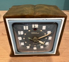 Green Swirl Bakelite Catalin Telechron Clock - Vintage picture