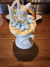 2004 Snowbabies Dept 56 Theres No Place Like Home Snowbaby In Blue Bird Nest picture