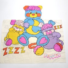 Vintage Popples Standard Size Pillowcase 1986 American Greetings, Inc (No Sound) picture