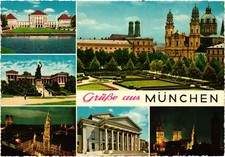 Vintage Munich Germany Multi View Postcard Grüsse aus München Unposted picture