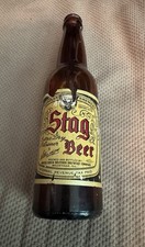 1930’s Stag Beer Extra Dry Pilsener Bottle 12 oz Griesedieck Western Belleville picture