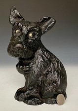 Wilton Cast Iron Scottie Dog Door Stop, Original Paint, Wrightsville PA, c.1940 picture