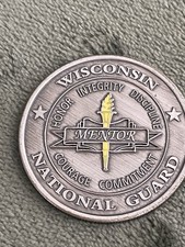 Wisconsin National Guard Challenge Coin Mentor Challenge Academy MCMXCVIII picture
