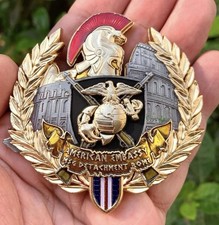 🔥MSG Rome Italy GOLD GLADIATOR Challenge Coin US Embassy Marine Security Guard picture