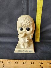 Vintage 70's Russ Wallace Big Eye Berries Figurine Statue  I Think You're Nice  picture