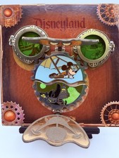 4-Piece Set Disneyland Resort Steampunk Mickey Puzzle Pins Limited Edition 2000 picture