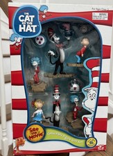 Vintage Dr Seuss Cat in the Hat Collectible Figure Set 2003 Play Along SEALED picture
