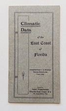 1908 Florida East Coast Railway Booklet Map Flagler Fort Pierce Key West RARE picture