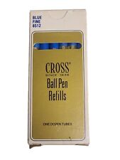 Cross Ball Pen Refills One Dozen Blue Fine NEW picture