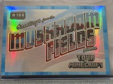 2024 Panini Minecraft Mushroom Fields Biome #188 Diamond Blue Prizm 4/10 picture