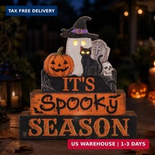 Halloween LED Light Table Decor Its Spooky Season Sign picture