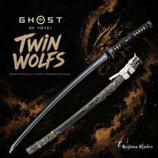 Twin Wolves from Ghost of Yotei, Atsu's Sword 1:1 Scale Game Accurate Replica picture