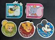 5 Authentic WDW Annual Passholder Magnets. New, Never Used. picture