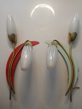 A lovely pair of Italian 1950s wall lights. picture