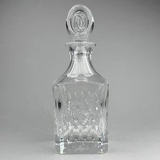 Les Must de Cartier French Lead Crystal Whiskey Decanter & Double C Logo Stopper picture