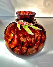 Rare Jay Strongwater Red Flower Vase picture