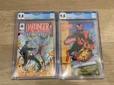 Harbinger Files #1 Solar appearance & Harada Origin. Both 9.8 CGC graded. picture