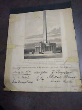 Antique Paper Advertising Donation Solicitation for Washington Monument picture