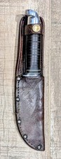 Vintage Western Boulder Colo USA L36 Fixed Blade Hunting Knife 1967 Split Tang picture