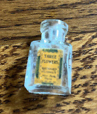 Vintage Richard Hudnut THREE FLOWERS Mini Perfume Bottle no cork picture