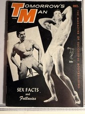 TOMORROWS MAN OCT 1958 PHYSIQUE PHOTOGRAPHY & ART MAGAZINE GAY Interest RARE picture