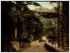 Wales. Aberglaslyn Pass I. Vintage photochrom by P.Z, Photochrom Zurich picture