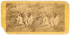 INDIAN SV - Minnesota - Chippewa Indian Wedding Party - BF Upton 1870s picture