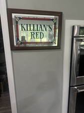 Vintage Killian’s Red Beer Bar Mirror Wood Frame 14x20 1999 picture