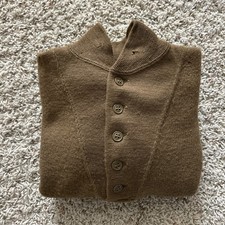 WW2 1940s US Army Wool High Neck Jeep Sweater Henley WWII picture