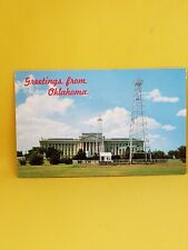 Postcard Greetings From Oklahoma State Capitol Oklahoma City Oklahoma #277 picture