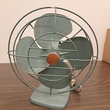 Vintage 1950s GE General Electric Oscillating Tilting Fan FM10S61 10