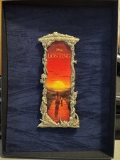 Artland Lion King Simba and Mufasa Ben Harman Gold Frame LE 75 picture