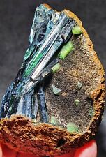 288g Natural Vivianite ludlamite Quartz Crystal Mineral Samples /Brazil picture