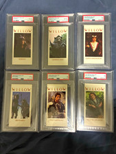 VINTAGE Willow SET OF 6 TRADING CARDS Ziploc 1988 PROMO RARE all PSA Val Kilmer picture