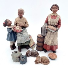Sarah's Attic Figurines 1991 Esther Granny Child Multi Good Vintage Folk Art picture