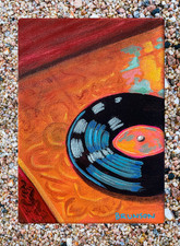 ACEO Art Card PRINT of Hand Painted & Signed Acrylic Original 3.5inx2.5in picture