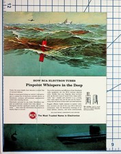 Vintage 1960s RCA Sonobuoy Advertisement Cold War Nuvistor Electron Tubes picture