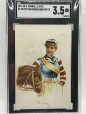 1891 W.S. Kimball N194 Household Pets Pet Pony Tobacco Card SGC 3.5 picture