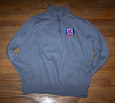 NICE Sigma Chi fraternity Kansas University Dads 2018 quarter-zip sweater sz L picture